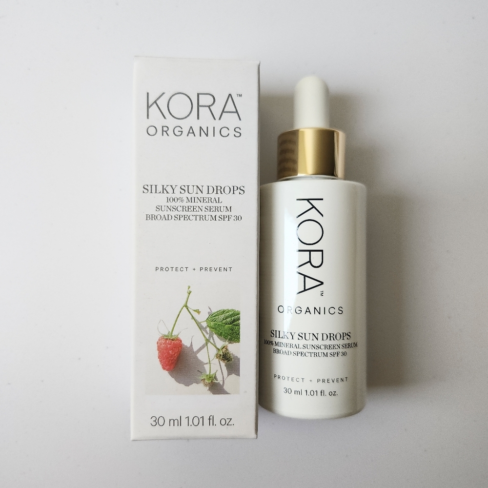 KORA Organics Silky Sun Drops 100% Mineral Sunscreen Serum SPF 30